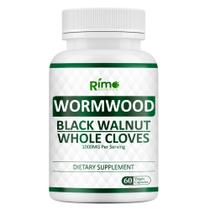 Suplemento Rimo Nutrition Wormwood Black Walnut Clove 60 cápsulas