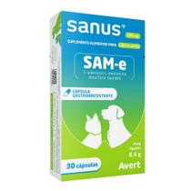 Suplemento Sanus para Cães e Gatos com 30 Cápsulas de 200 mg Suplemento Sanus para Cães e Gatos com 30 Cápsulas de 200 mg