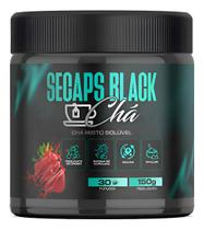 Suplemento Secaps Black Chá 150g Sabor Morango 100 Natural ORIGINAL