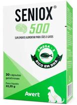 Suplemento Seniox 1000 para Cães e Gatos 30 Cápsulas Suplemento Seniox 1000 para Cães e Gatos 30 Cápsulas