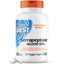 Suplemento Serrapeptase Doctor's Best - 40.000 SPU - 90 Cápsulas