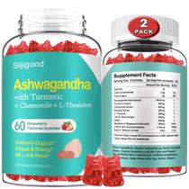 Suplemento Sijigood Ashwagandha Gummies com L-teanina 120 ct