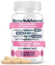 Suplemento SilymarinAdvanced Liver Health para cães grandes