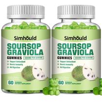 Suplemento Simhould Soursop Graviola Gummies 3000 mg x2 - 120 ct Suplemento Simhould Soursop Graviola Gummies 3000 mg x2 - 120 ct