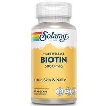 Suplemento SOLARAY Biotina 5000mcg de liberação cronometrada 60 cápsulas Suplemento SOLARAY Biotina 5000mcg de liberação cronometrada 60 cápsulas