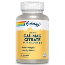 Suplemento SOLARAY Cal-Mag Citrate w/d 2 1:1 90 cápsulas vegetais
