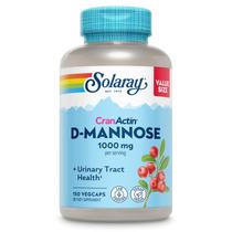 Suplemento SOLARAY D-Mannose 1000 mg com CranActin Cranberry