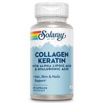 Suplemento SOLARAY de queratina de colágeno com ácido alfa lipóico 60 cápsulas Suplemento SOLARAY de queratina de colágeno com ácido alfa lipóico 60 cápsulas