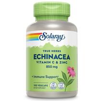Suplemento Solaray Echinacea com Vitamina C e Zinco - 850mg - Vegano