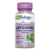Suplemento SOLARAY: extrato de folha de alcachofra 600 mg, 60 cápsulas vegetais Suplemento SOLARAY: extrato de folha de alcachofra 600 mg, 60 cápsulas vegetais