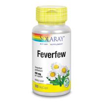 Suplemento SOLARAY Feverfew Leaf 455 mg para desconforto na cabeça