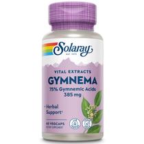 Suplemento Solaray Gymnema Leaf Extract 385 mg 60 cápsulas vegetais