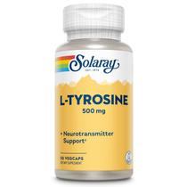 Suplemento SOLARAY L-tirosina 500 mg 50 cápsulas vegetais Suplemento SOLARAY L-tirosina 500 mg 50 cápsulas vegetais