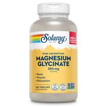 Suplemento Solaray Magnesio Glicinato 350mg 240 Cápsulas Veganas Suplemento Solaray Magnesio Glicinato 350mg 240 Cápsulas Veganas