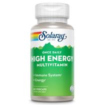 Suplemento Solaray, multivitamínico de alta energia, uma vez por dia, 60 cápsulas vegetais