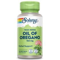 Suplemento Solaray, óleo de orégano, 150 mg, 60 cápsulas gelatinosas