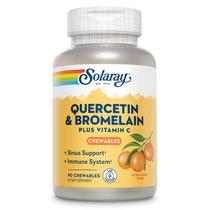 Suplemento Solaray Quercetina com Bromelaína e Vitamina C - Comprimidos Mastigáveis