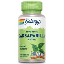 Suplemento SOLARAY, raiz de salsaparrilha, 450 mg, 100 cápsulas vegetais Suplemento SOLARAY, raiz de salsaparrilha, 450 mg, 100 cápsulas vegetais