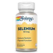 Suplemento SOLARAY Selenium 50mcg para sistemas imunológicos e tireoidianos 100 cápsulas Suplemento SOLARAY Selenium 50mcg para sistemas imunológicos e tireoidianos 100 cápsulas