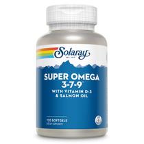 Suplemento Solaray Super Omega 3 7 9 120 Cápsulas em Gel