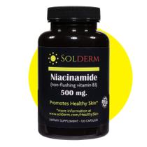 Suplemento SOLDERM Niacinamida 500 mg Vitamina B3 120 cápsulas Suplemento SOLDERM Niacinamida 500 mg Vitamina B3 120 cápsulas