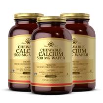 Suplemento Solgar de cálcio mastigável 500 mg 120 bolachas x3