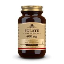 Suplemento Solgar Folate 666mcg DFE (Metafolin 400mcg) 100 comprimidos