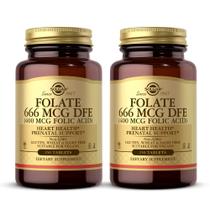 Suplemento SOLGAR Folato 666mcg DFE (400mcg de ácido fólico) x500