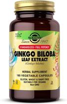 Suplemento Solgar Ginkgo Biloba Leaf Extract 180 cápsulas