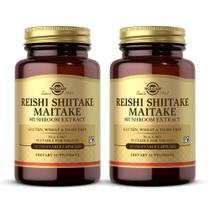 Suplemento Solgar Reishi Shiitake Maitake 50 cápsulas vegetais Suplemento Solgar Reishi Shiitake Maitake 50 cápsulas vegetais