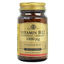 Suplemento Solgar Sublingual de Vitamina B12 1000mcg 100 Nuggets