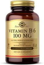 Suplemento Solgar Vitamina B6 100mg 250 cápsulas vegetais