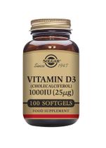 Suplemento Solgar Vitamina D3 25mcg (1000 UI) - 100 Cápsulas