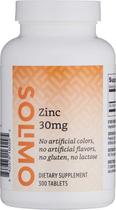 Suplemento Solimo Zinc 30 mg sem sabor 300 comprimidos por 10 meses