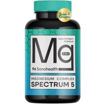 Suplemento SonoHealth 5 em 1 Complexo de Magnésio 500 mg 60 cápsulas