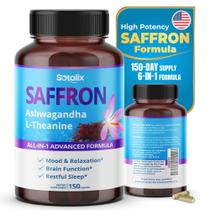 Suplemento SOTALIX Saffron com Ashwagandha, Ginseng, L-Teanina