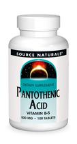 Suplemento Source Naturals Ácido Pantotênico 500 mg B-5 100 comprimidos