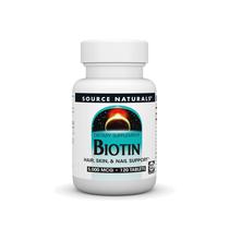 Suplemento Source Naturals Biotina 5.000 mcg, máximo de 120 comprimidos Suplemento Source Naturals Biotina 5.000 mcg, máximo de 120 comprimidos