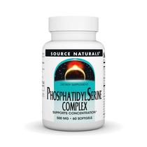 Suplemento Source Naturals Fosfatidilserina 500 mg 60 cápsulas gelatinosas