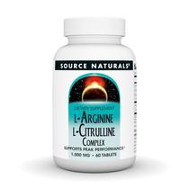 Suplemento Source Naturals L-Arginina L-Citrulina 1000 mg