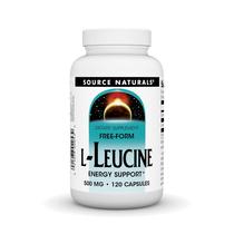 Suplemento Source Naturals L-Leucina 120 cápsulas Energy