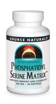 Suplemento Source Naturals Matrix de fosfatidilserina 500mg Suplemento Source Naturals Matrix de fosfatidilserina 500mg