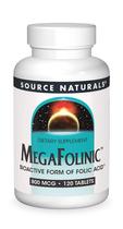 Suplemento Source Naturals MegaFolínico - Ácido Fólico 800mcg