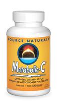 Suplemento Source Naturals Metabolic C 500 mg Vitamina C 180 cápsulas