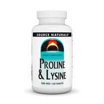Suplemento Source Naturals Prolina e Lisina 550 mg 120 comprimidos Suplemento Source Naturals Prolina e Lisina 550 mg 120 comprimidos