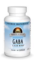 Suplemento Source Naturals Serene Science GABA 750 mg 45 cápsulas Suplemento Source Naturals Serene Science GABA 750 mg 45 cápsulas