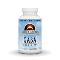 Suplemento Source Naturals Serene Science GABA 750mg - 180 Cápsulas