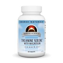 Suplemento Source Naturals Serene Science L-Teanina com Magnésio e GABA - 60 Comprimidos