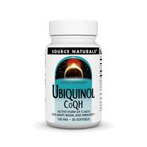 Suplemento Source Naturals Ubiquinol CoQH 100mg 30 cápsulas gelatinosas