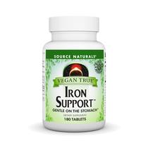 Suplemento Source Naturals Vegan True Iron Support 180 comprimidos